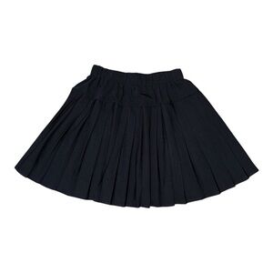 CO Black A-Line Mini Skirt Pleated Casual